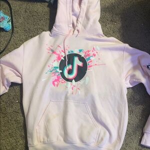 Gildan Pink Hoodie with Graphic Design
